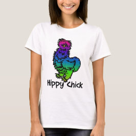 Psychedelic Silkie Hippy chickT-tröja T Shirt