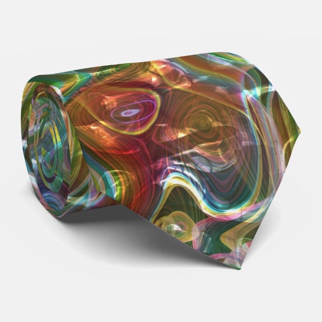 Psychedelic Sixties Hippie 60-talet halsdukar hals Slips (Rullad)