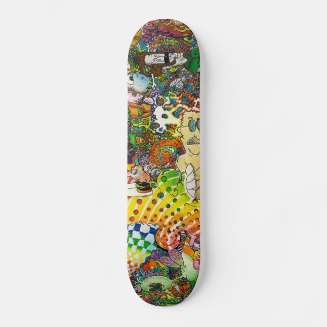 Psychedelic Skateboard Bräda 20,5 Cm (Framsida)