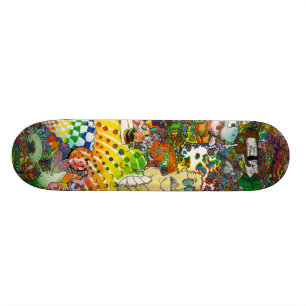 Psychedelic Skateboard Bräda 20,5 Cm
