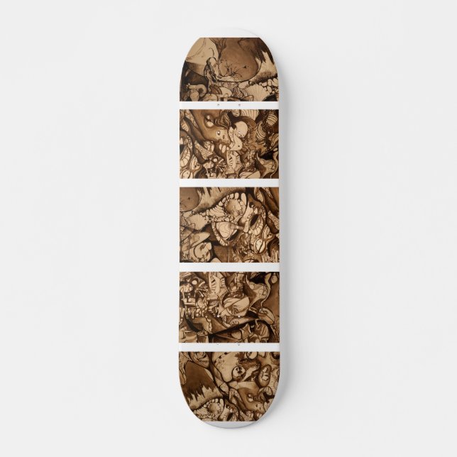 Psychedelic Skateboard Bräda 20,5 Cm (Framsida)