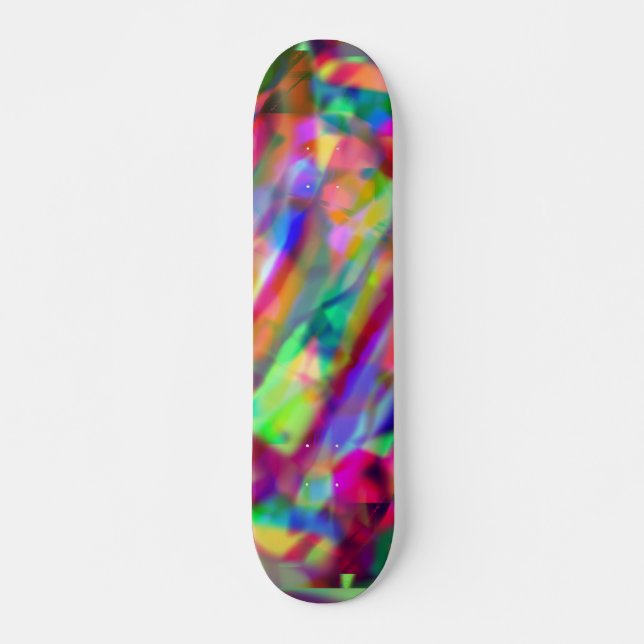 Psychedelic skateboard för färgrik skapelse (Framsida)