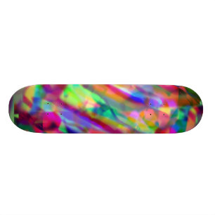 Psychedelic skateboard för färgrik skapelse