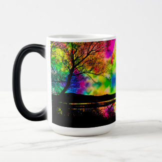 Psychedelic Skog Magisk Kaffe Mugg