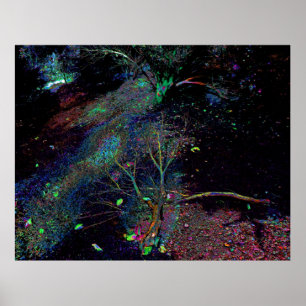 Psychedelic skog… poster