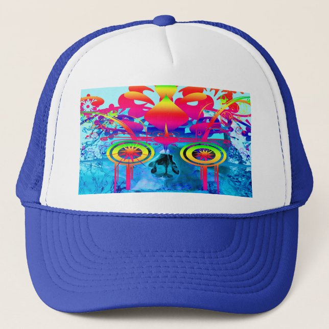 Psychedelic Skull Keps (Framsida)