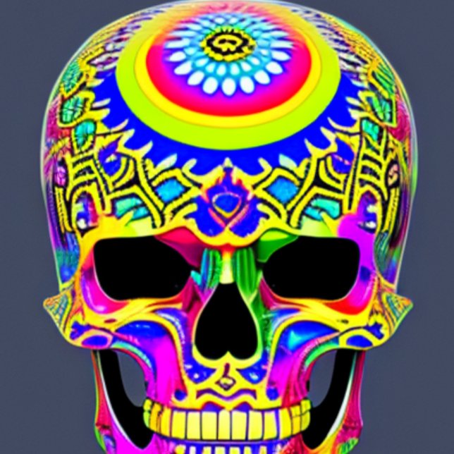Psychedelic Skull T-Shirt (Skapare uppladdad)