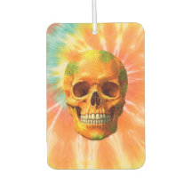 Psychedelic Skull Tie-Dye Luft Freshener