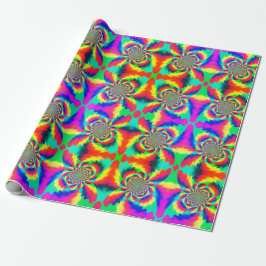 PSYCHEDELIC slående in papper Presentpapper
