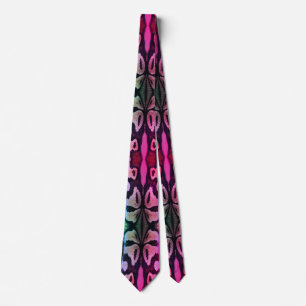 Psychedelic Snake Skin Print Novelty Neck Tie Slips