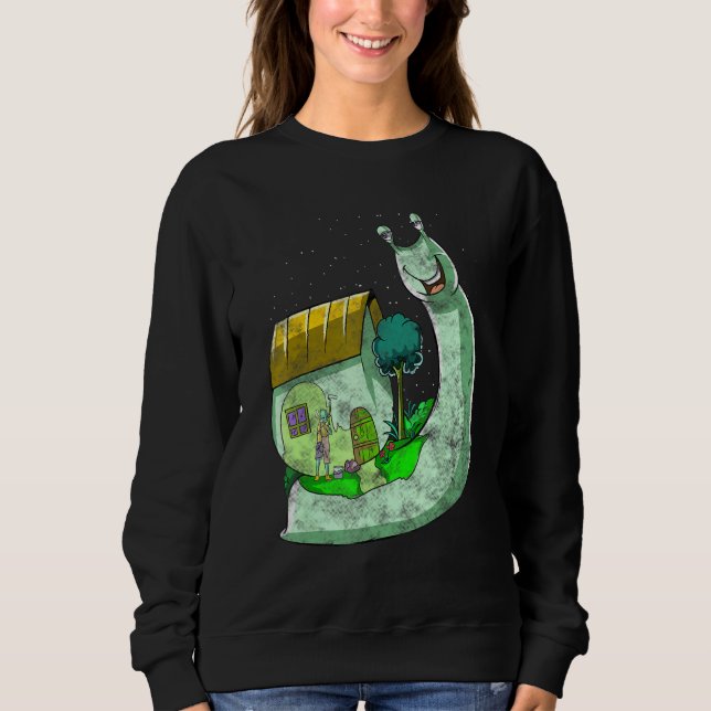 Psychedelic Snigel Inspired Trippy Slug Related Su T Shirt (Framsida)