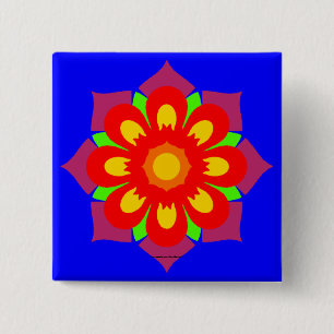 Psychedelic Snowflake Knapp