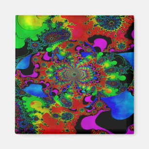 "Psychedelic soluppgång i målat glass ", Magnet