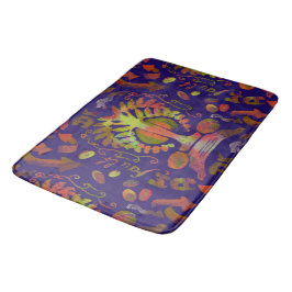 Psychedelic Spegel Symmetry Abstrakt Art Badrumsmatta