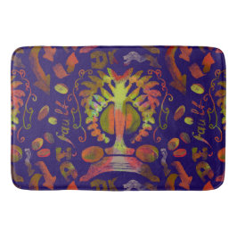 Psychedelic Spegel Symmetry Abstrakt Art Badrumsmatta