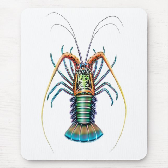 Psychedelic Spiny hummer Mousepad Musmatta (Framsidan)