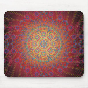 Psychedelic spiral Fractaldesign: Mousepad Musmatta