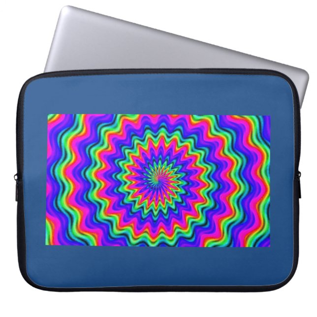 Psychedelic Spiral Laptop sleeve (Framsidan)