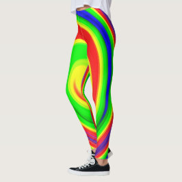 Psychedelic spiral leggings
