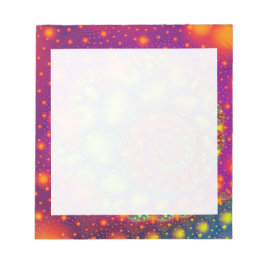 Psychedelic Spiral Neon Decorative Abstrakt Art Anteckningsblock