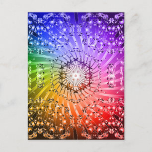 Psychedelic Spiral: Vector Art: Vykort