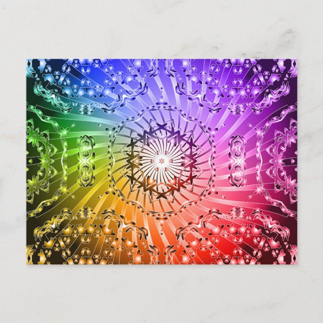 Psychedelic Spiral: Vektorbild: Vykort (Framsida)
