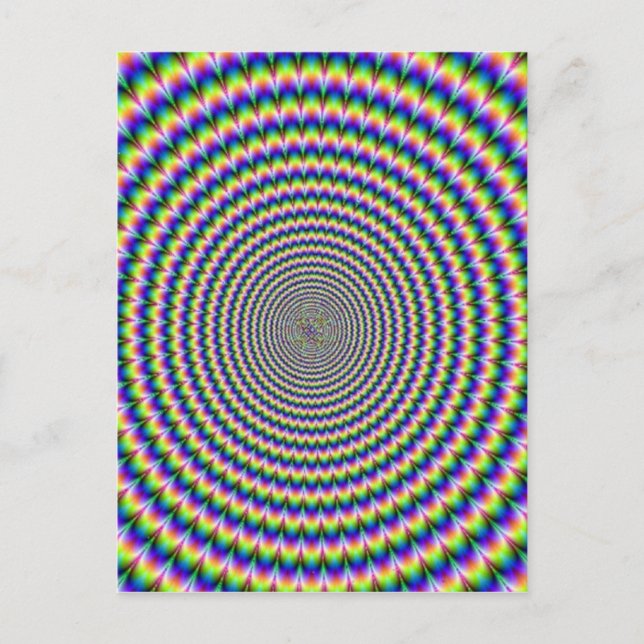 PSYCHEDELIC SPIRAL. VYKORT (Framsida)