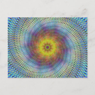 Psychedelic spiral vykort