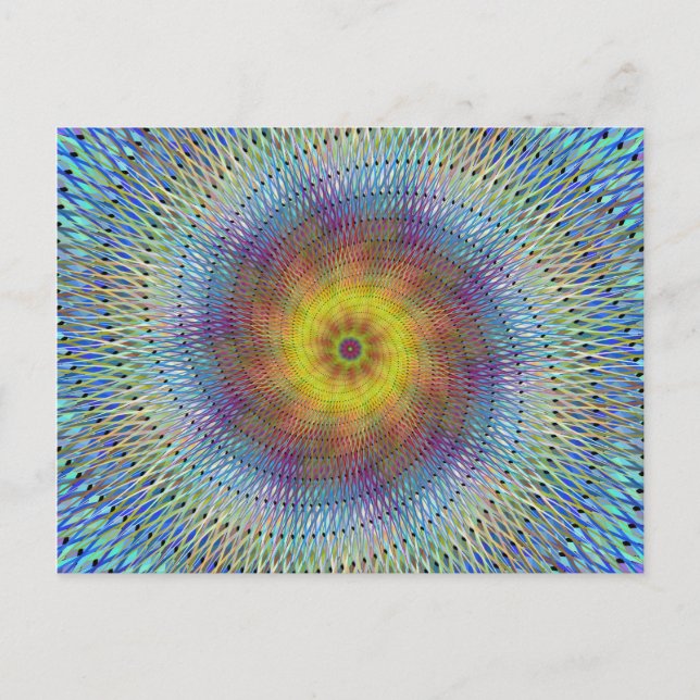 Psychedelic spiral vykort (Framsida)
