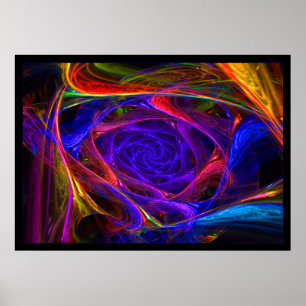 Psychedelic spiraler poster