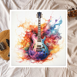 Psychedelic Splashing Guitars Foto Art #11