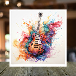 Psychedelic Splashing Guitars Foto Art #14