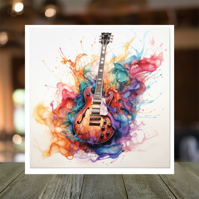 Psychedelic Splashing Guitars Foto Art #14 (Skapare uppladdad)