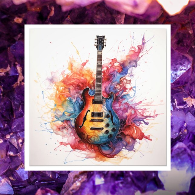 Psychedelic Splashing Guitars Foto Art #15 (Skapare uppladdad)