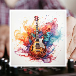 Psychedelic Splashing Guitars Foto Art #16