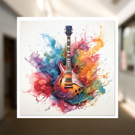 Psychedelic Splashing Guitars Foto Art #2