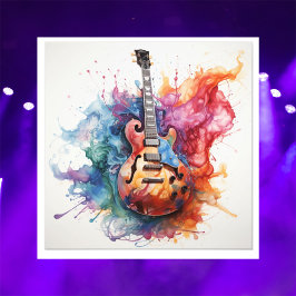 Psychedelic Splashing Guitars Foto Art #3