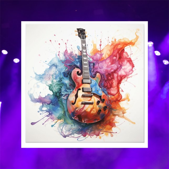 Psychedelic Splashing Guitars Foto Art #3 (Skapare uppladdad)