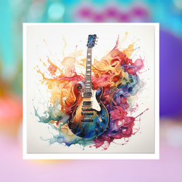 Psychedelic Splashing Guitars Foto Art #4