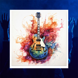 Psychedelic Splashing Guitars Foto Art #6