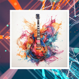 Psychedelic Splashing Guitars Foto Art #7