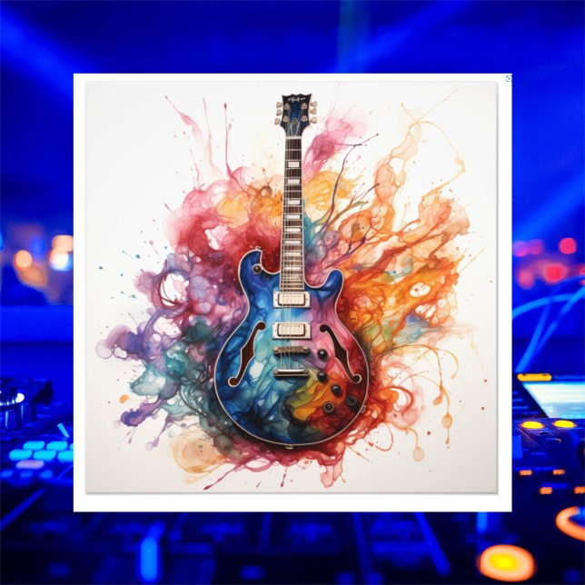 Psychedelic Splashing Guitars Foto Art #8 (Skapare uppladdad)