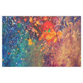 Psychedelic Splatter | Abstrakt för färgregn Tyg