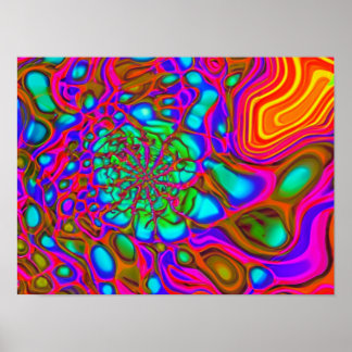 Psychedelic Stänk Poster