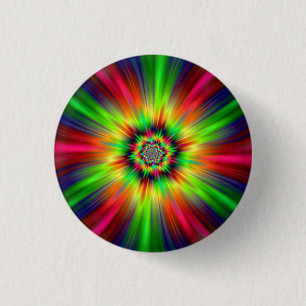 Psychedelic Star Burst Knapp