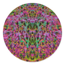 Psychedelic Starburst Sticker