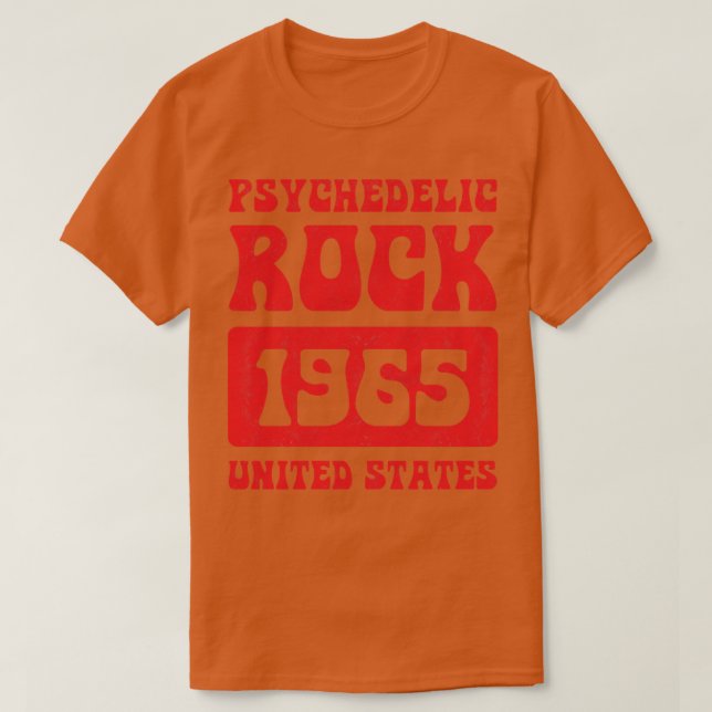 Psychedelic Sten 1965 Vintage T Shirt (Design framsida)