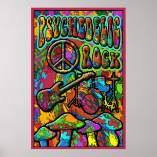 Psychedelic Sten Poster