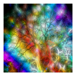 Psychedelic Storm Perfect Poster