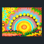 Psychedelic Sunset Vintage 60's Pop Art Poster<br><div class="desc">Få föräldrar eller mor- och farföräldrar att känna sig unga igen, eller Kids, betrakta den här "vintagen" - Är din bästa vän i chicen för att få dig att tro hippie? Så här är det.. Se mer på: www.zazzle.com/INTHEPRESENT* (grossister eller återförsäljare - vi tar alla våra verk privat åt dig,...</div>